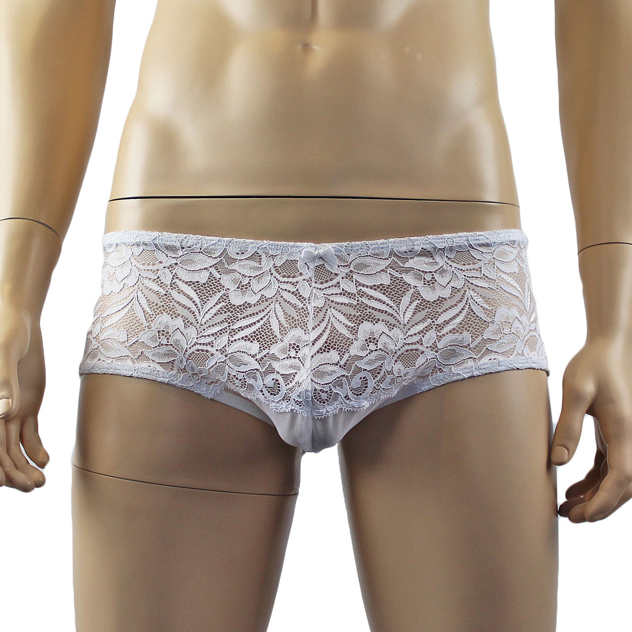 Mens Sexy Lace Camisole Top and  Panty Brief (white plus other colours)