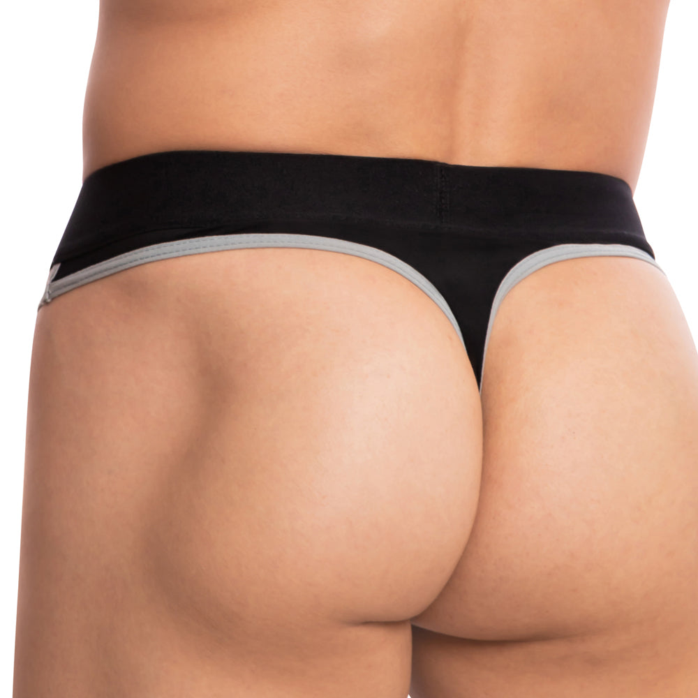 Kyle Cusco Crossed Out Thong Black