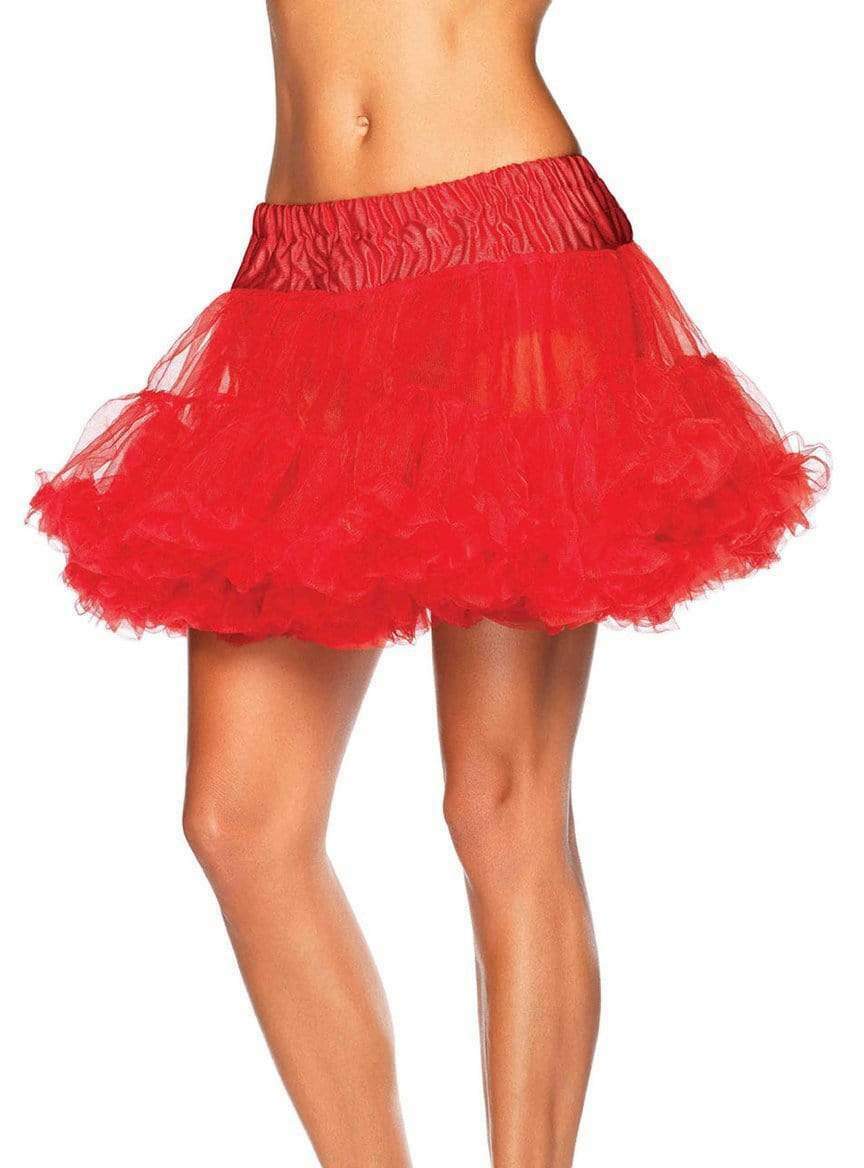 SALE - Mens and Ladies Frilled Mini Petticoat Skirt Red