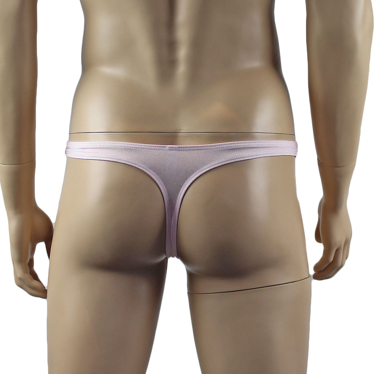 Mens Luxury Camisole and Bikini Brief with Garters & Stockings (pink plus other colours)