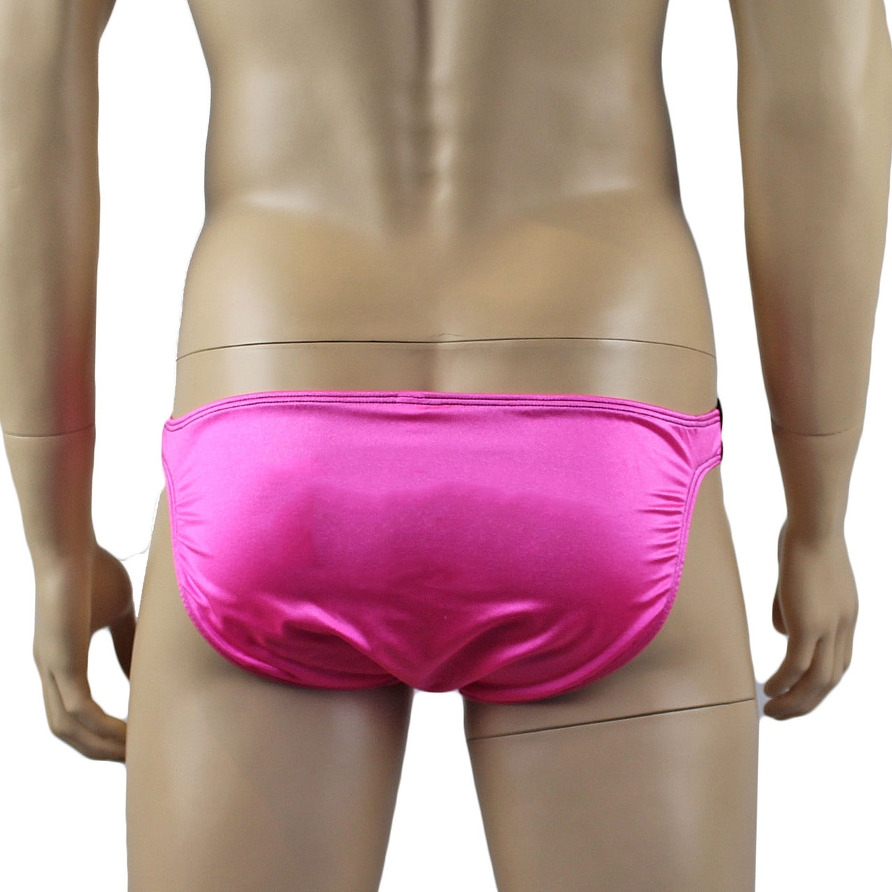 Mens Underwear Lacey Lovelies Classic Bikini Briefs Hot Pink and Black