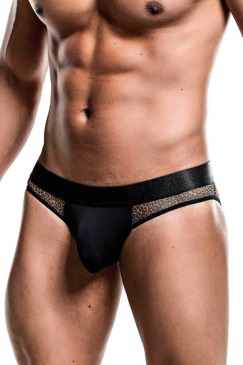 Mens Leopard Print Bottomless Jock Strap