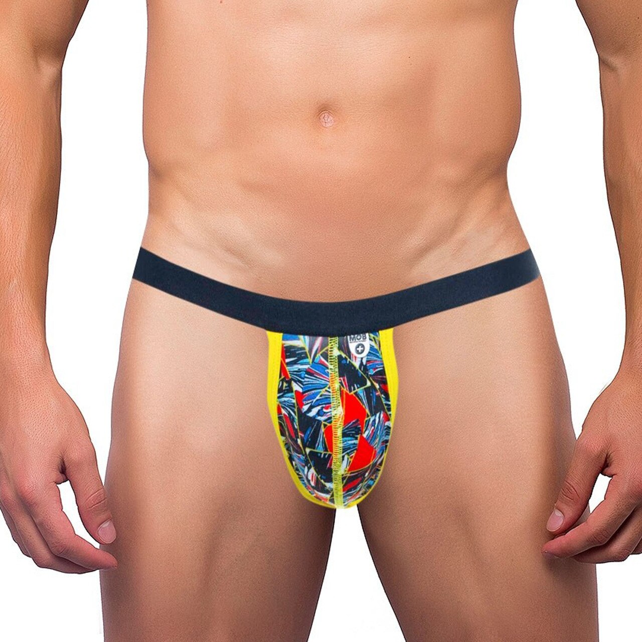 SALE - Mens Male Basics Colourful Pouch G string Art Deco