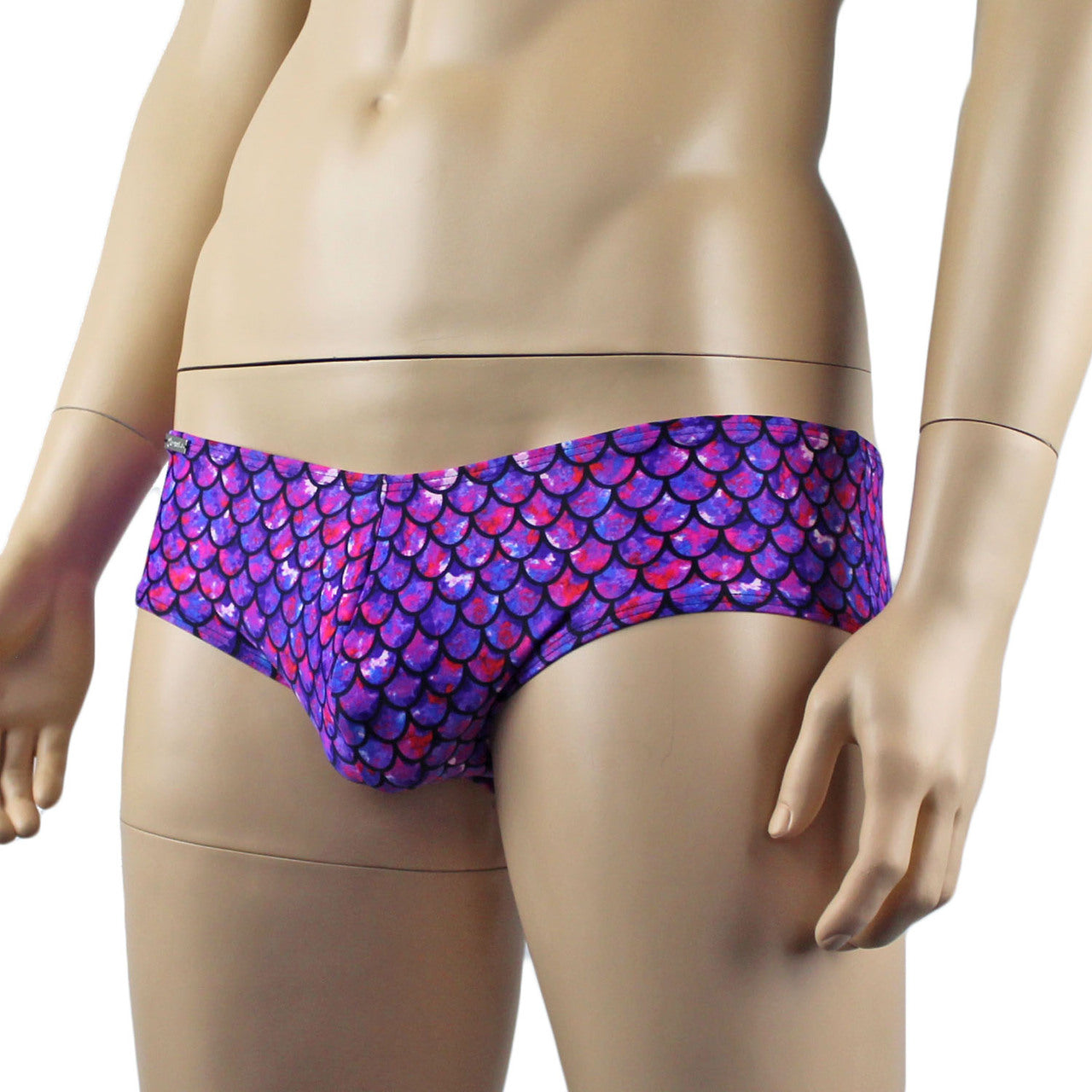 Mens Merman Aqua Man Mini Boxer Briefs Purple