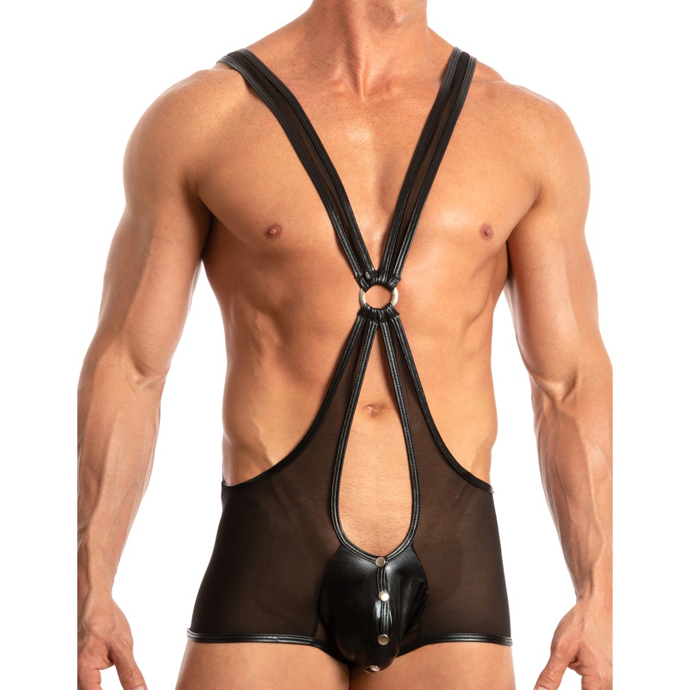 JCSTK - Miami Jock MJV024 Hot Ass Singlet Black