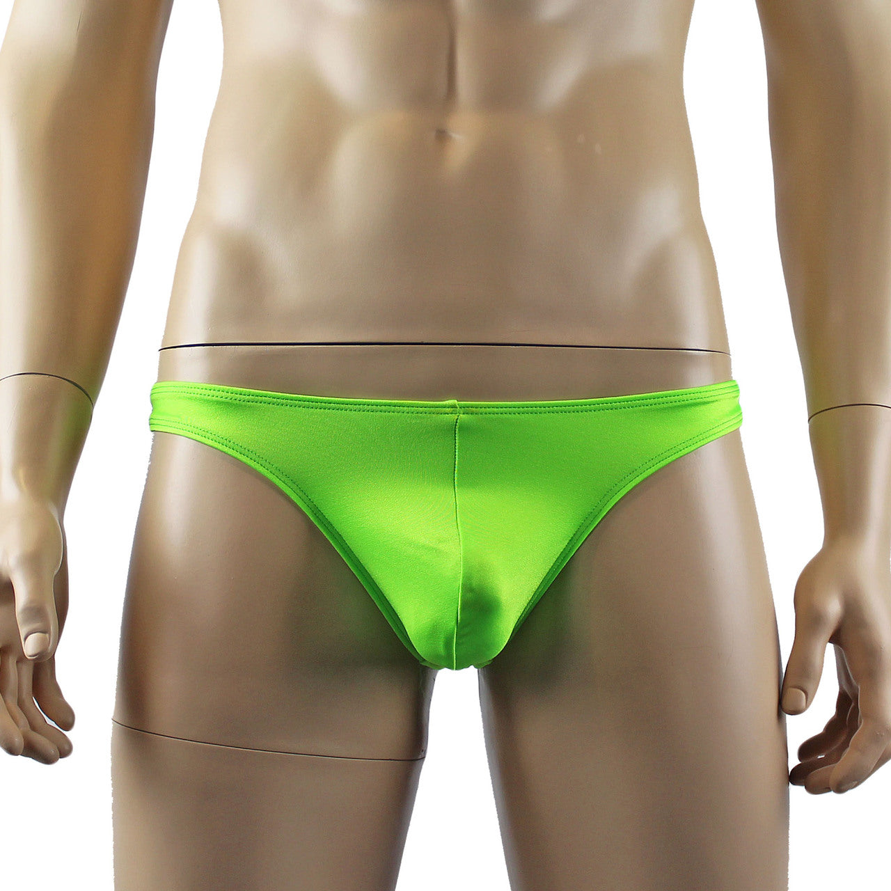 Mens Lycra G string Thong Underwear Lingerie (lime green plus other colours)