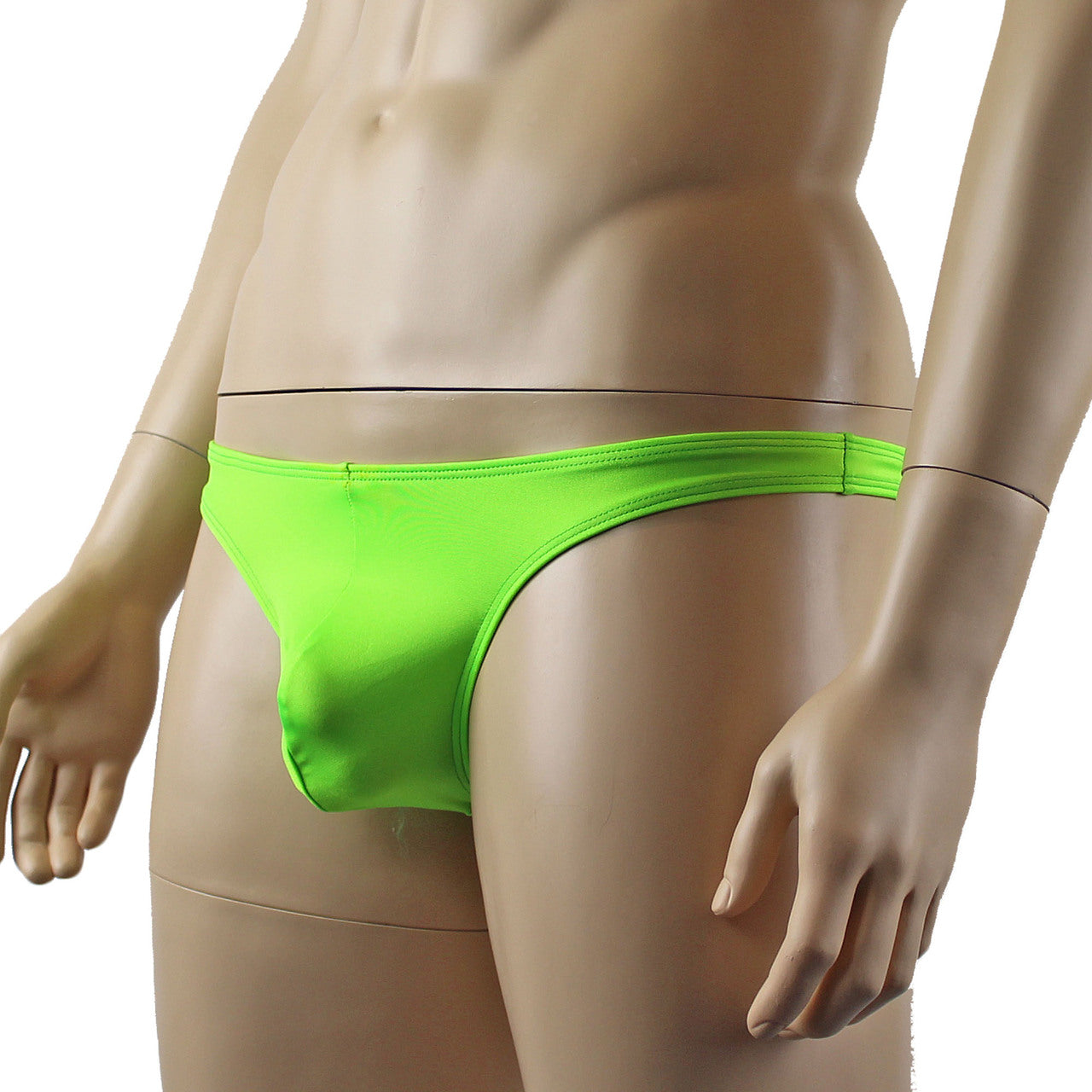 Mens Lycra G string Thong Underwear Lingerie (lime green plus other colours)