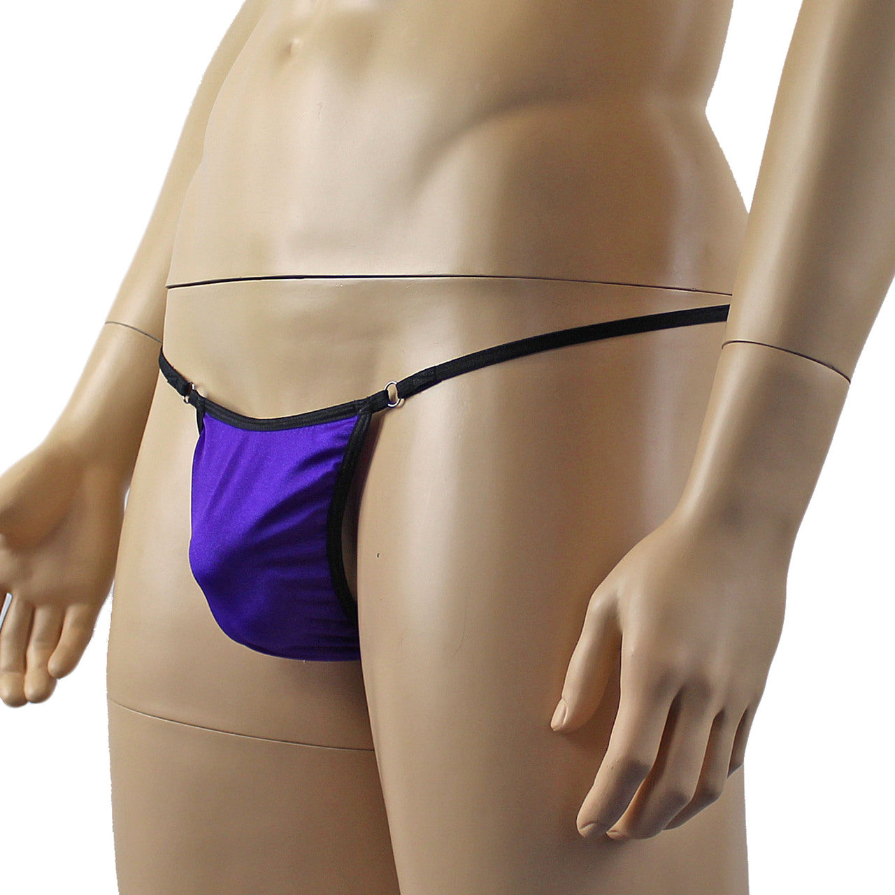 Mens Sexy and Cute Mini Pouch Front G string (purple plus other colours)