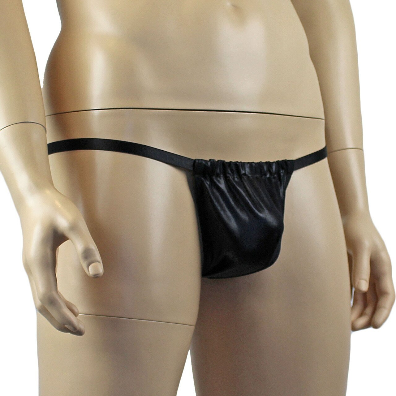 Male Oil Wetlook Pouch G string (black plus other colours)