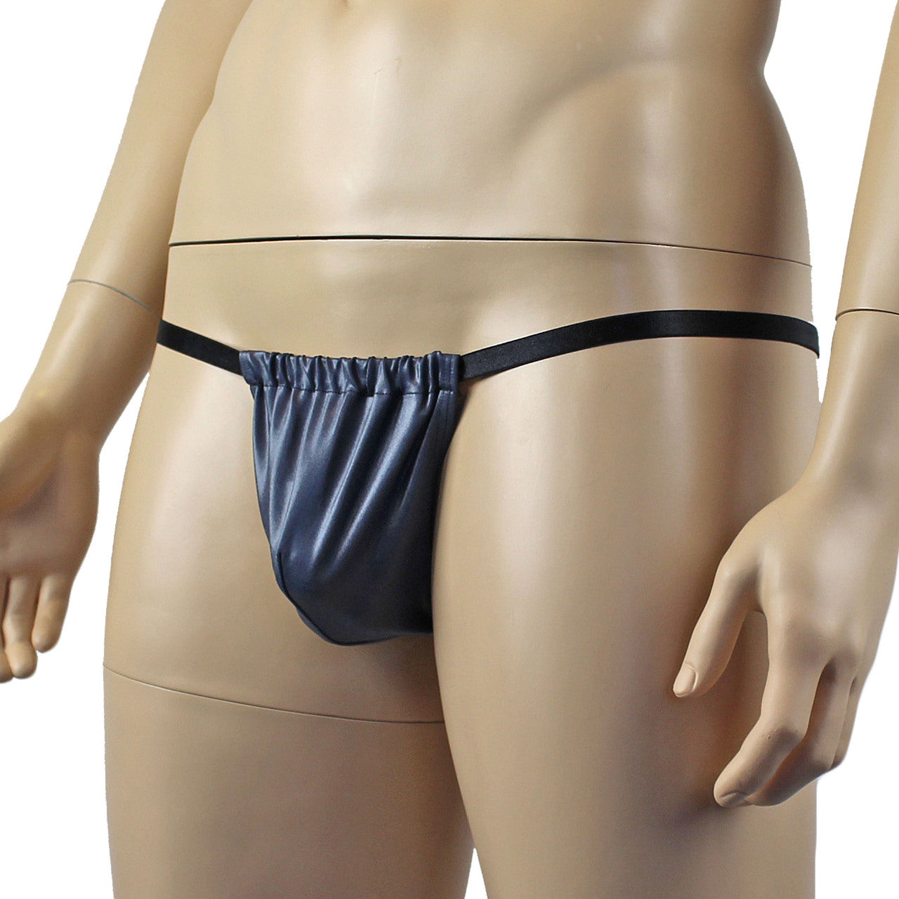 Male Oil Wetlook Pouch G string (grey plus other colours)