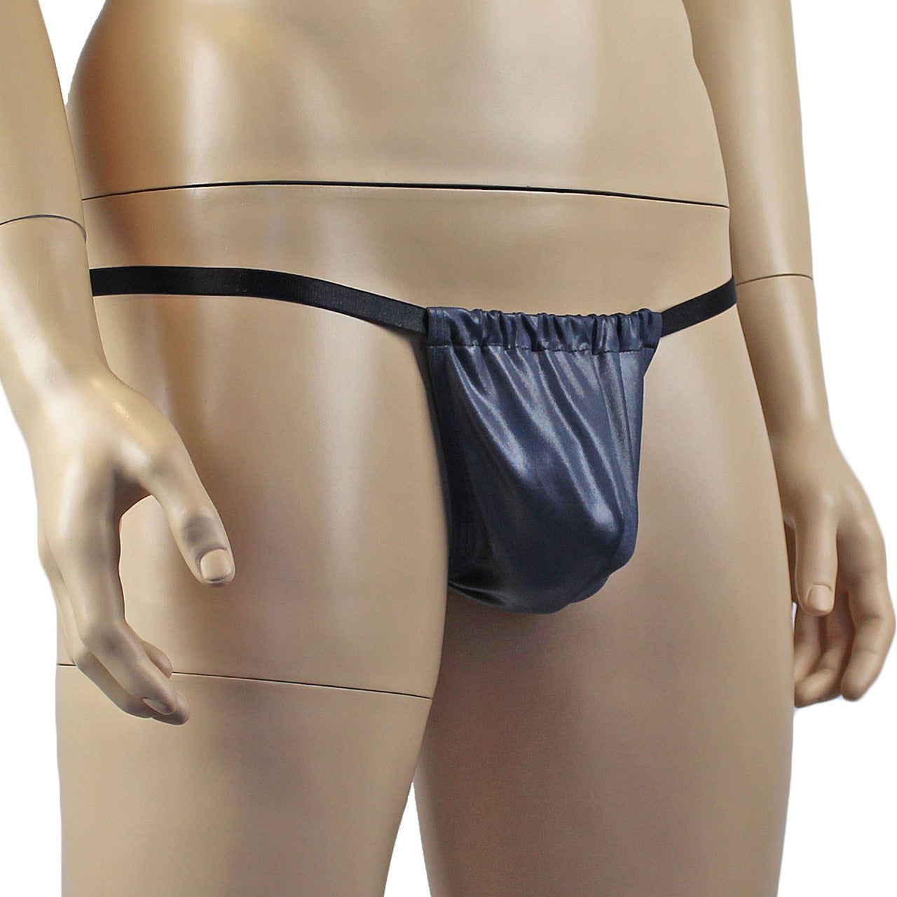 Male Oil Wetlook Pouch G string (grey plus other colours)