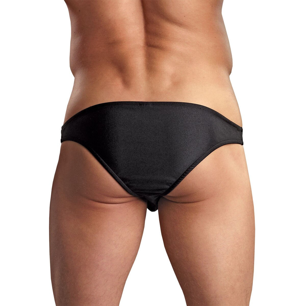 Mens Spandex Euro Bikini Brief Black