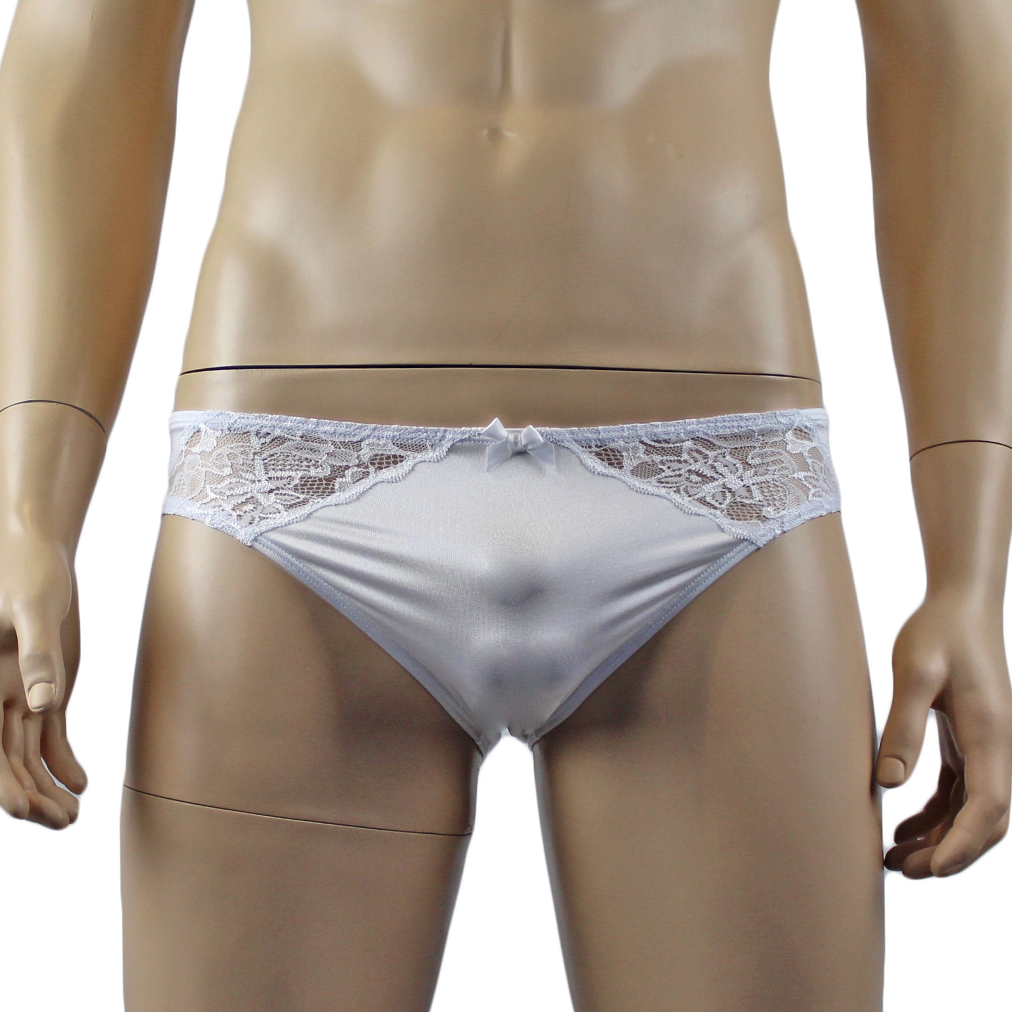 Male Romance Stretch Spandex Seamless Front Bikini Brief White or Black