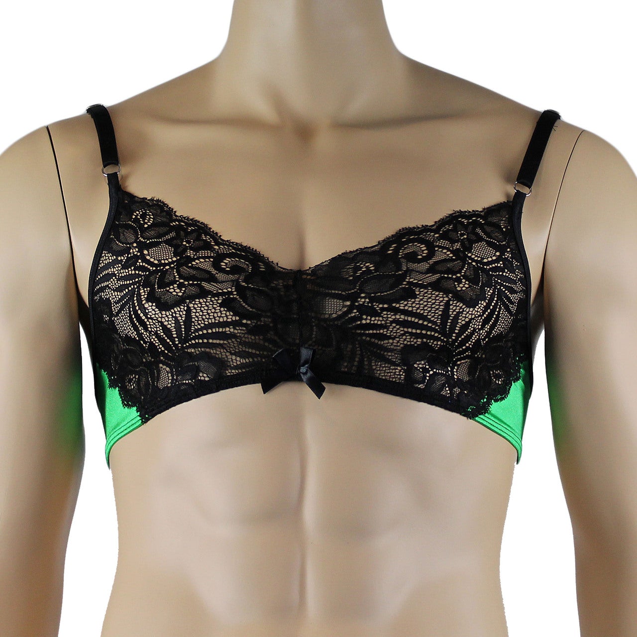 Mens Risque Bra Top (green and black plus other colours)