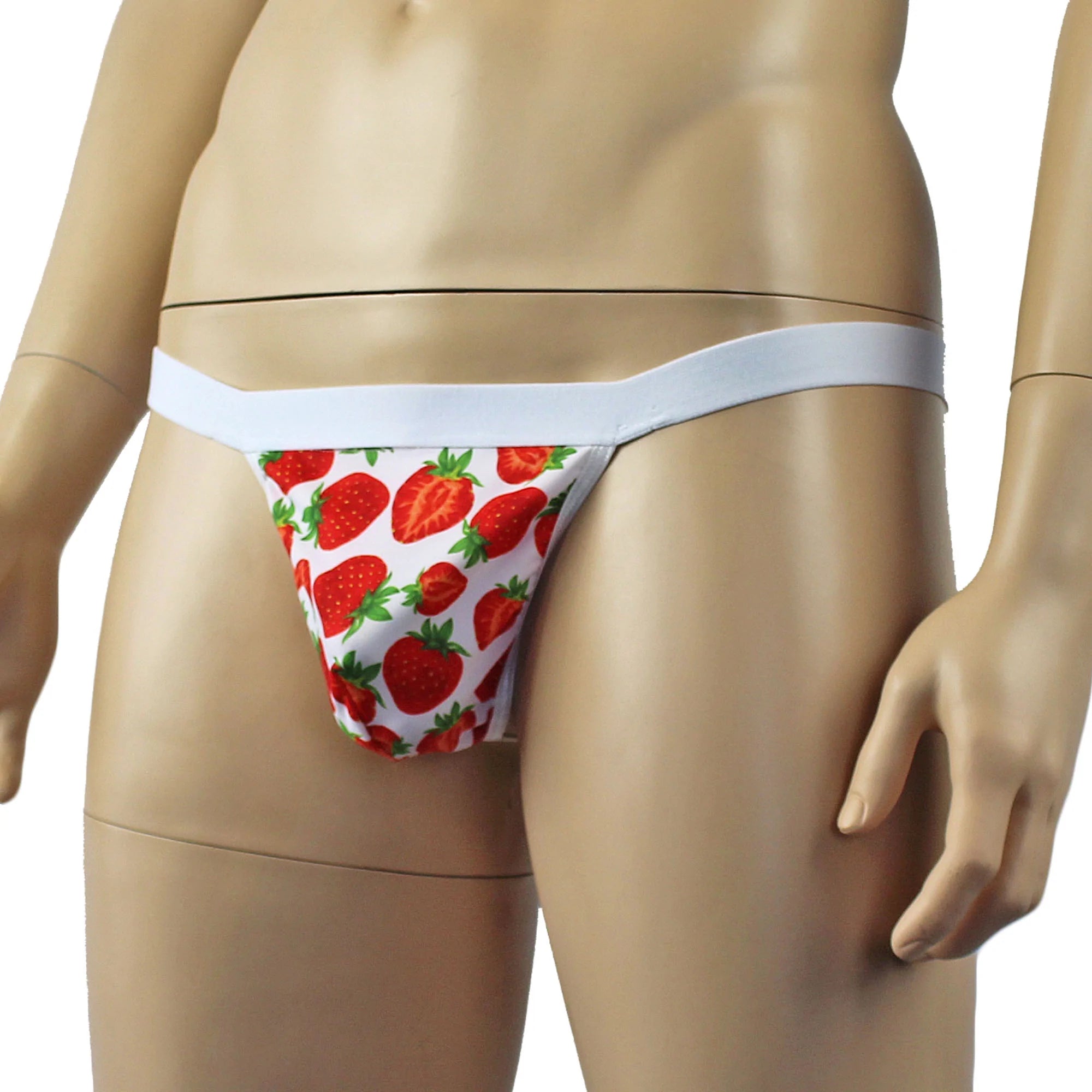 SALE - Male Stawberry Print Pouch G string with Band