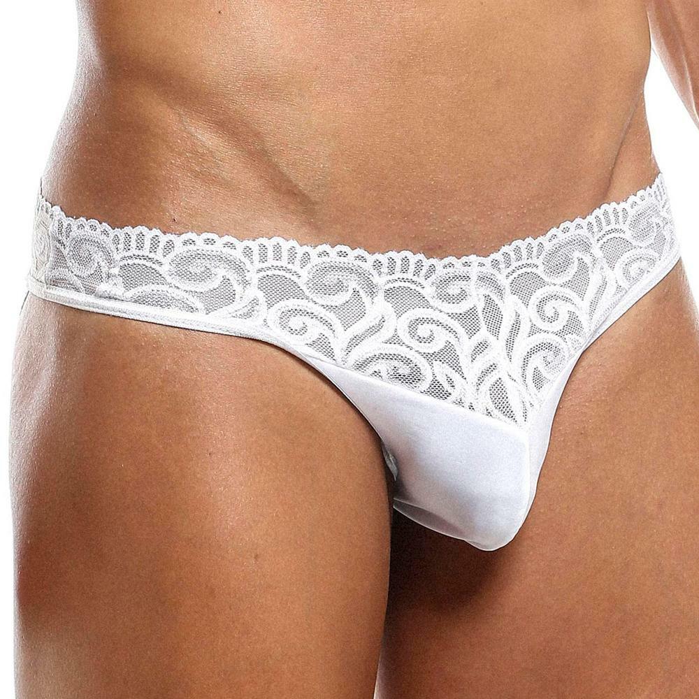 SALE - Secret Male Lacey Panty for Men, Male Bikini Underwear White