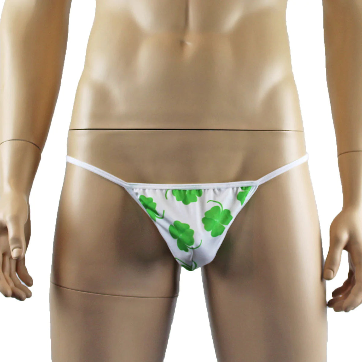 SALE - Mens St Patricks Day Lucky 4 Leaf Clover Pouch G string