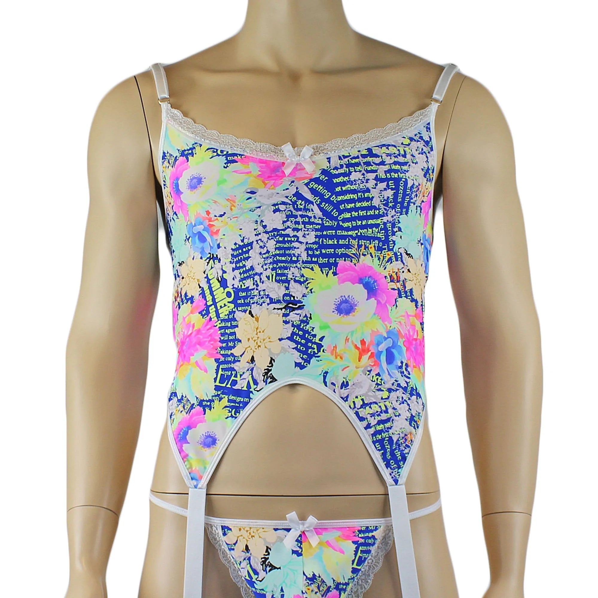 SALE - Mens Suzanne Floral Torso Corset Top