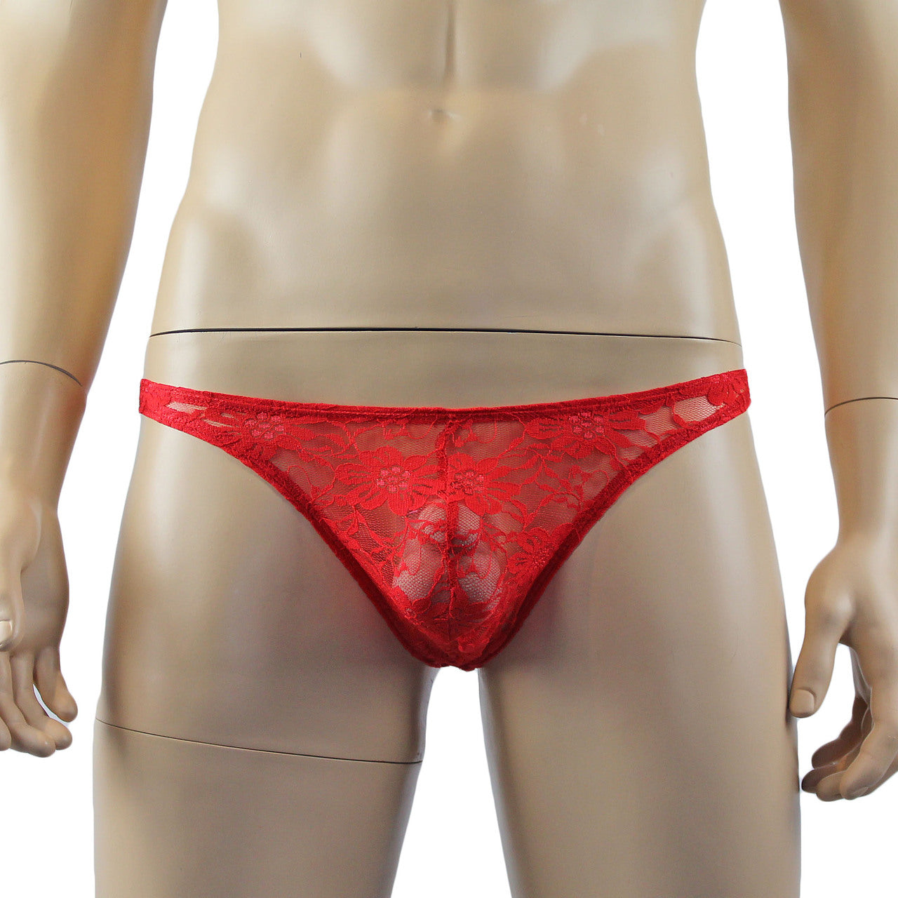 Mens Lingerie Lace Thong G string (red plus other colours)
