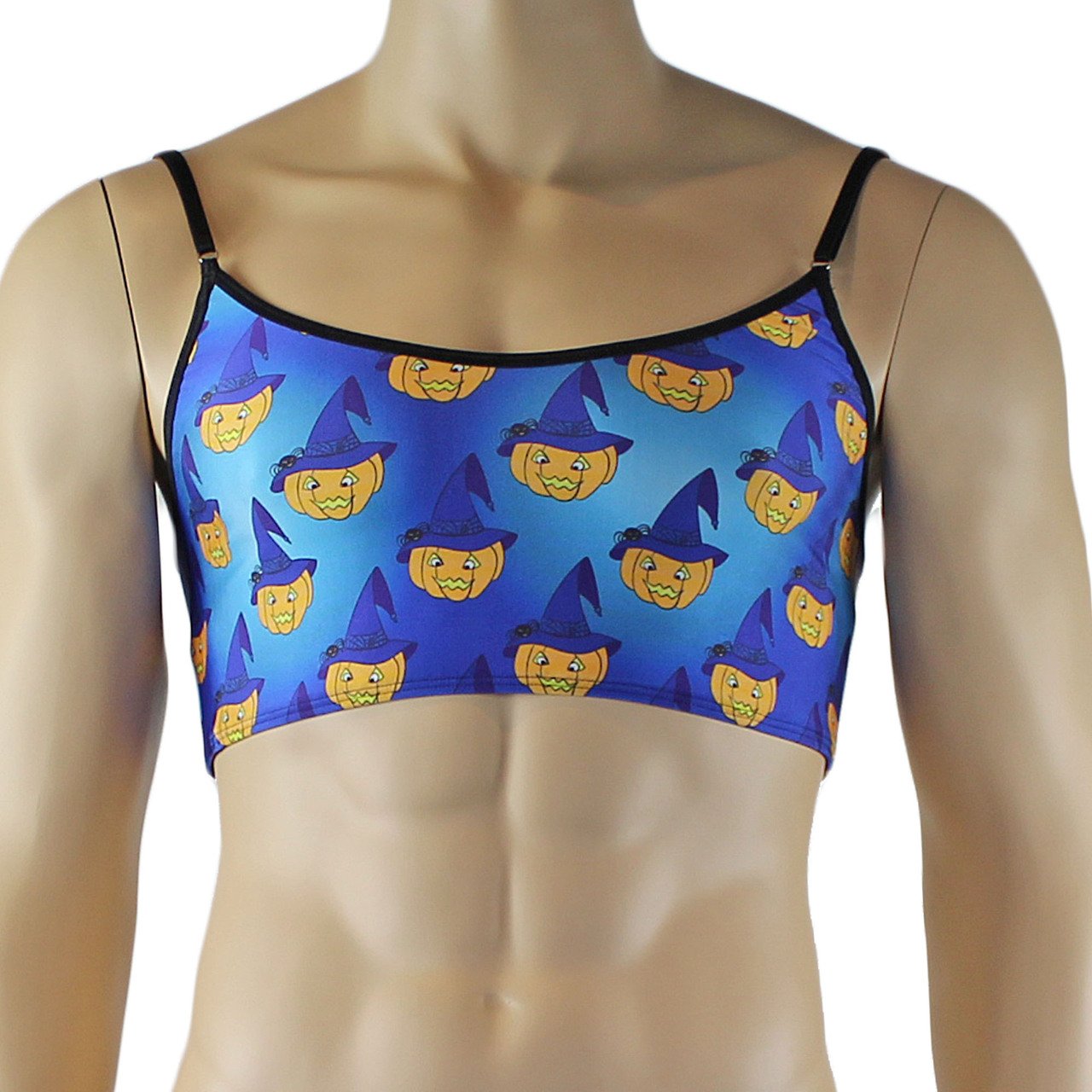 SALE - Mens Halloween Witches Pumpkin Face Camisole Top